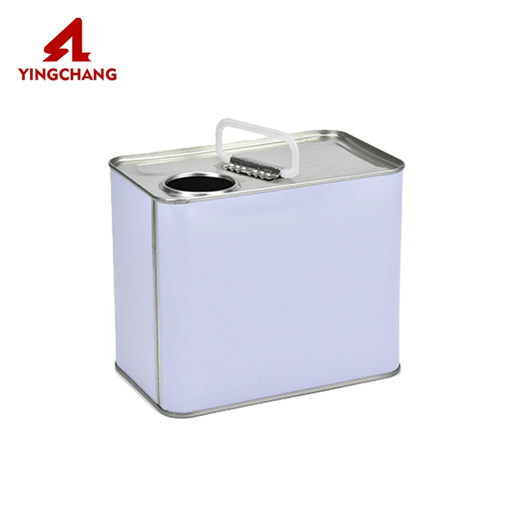 2L 2 liter 2000ml metal empty tinplate square tin can