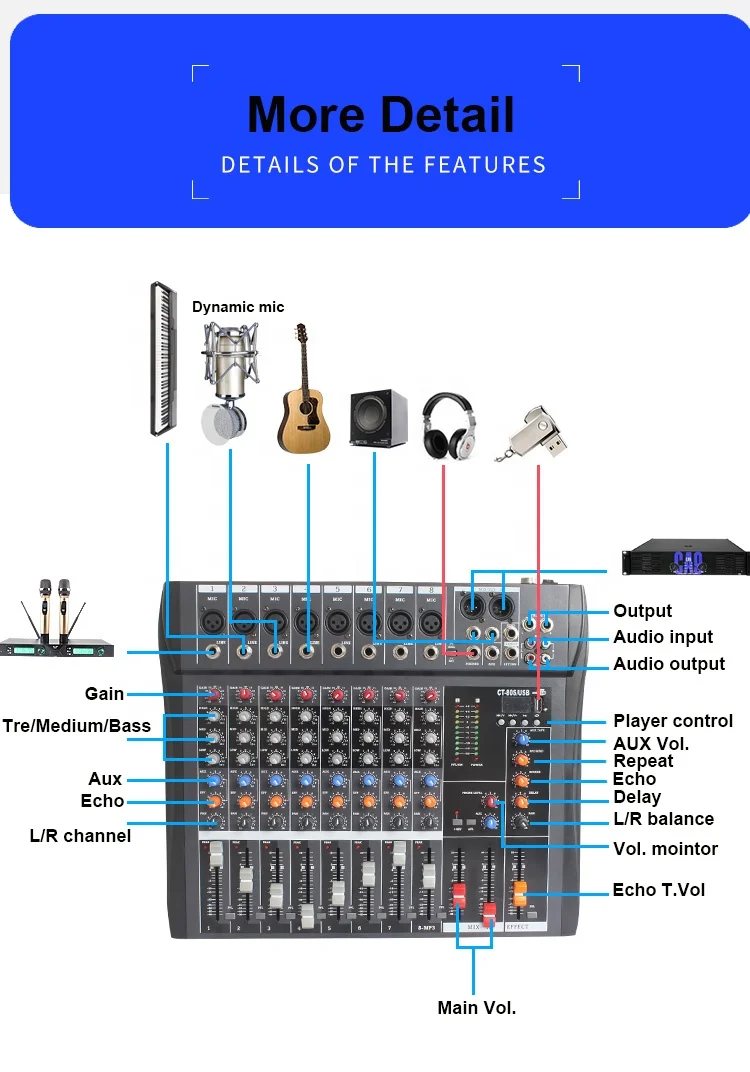 professional  power sound mixer console 12 16  24 32 channel  audio power amplifier mixer