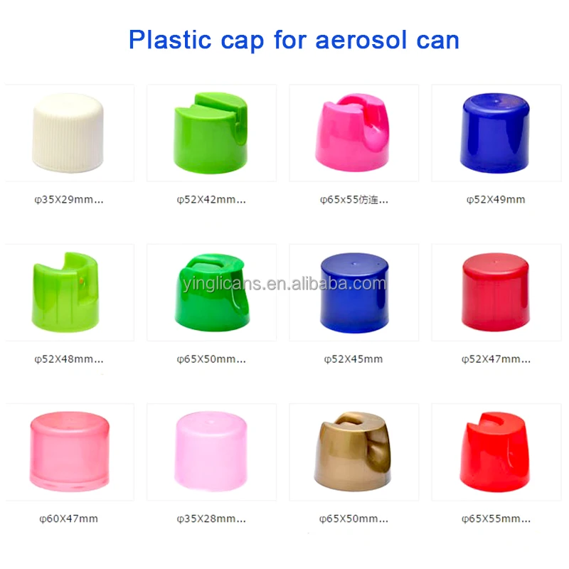 OEM/ODM Service pp Plastic Caps 35/52/65mm Customize Plastic Cap for Aerosol Spray Cans
