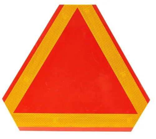 Медленно движущийся знак автомобиля, автомобильная эмблема, задний предупредительный знак ECE для сельскохозяйственных автомобилей, тележка для гольфа, грузовик, прицеп