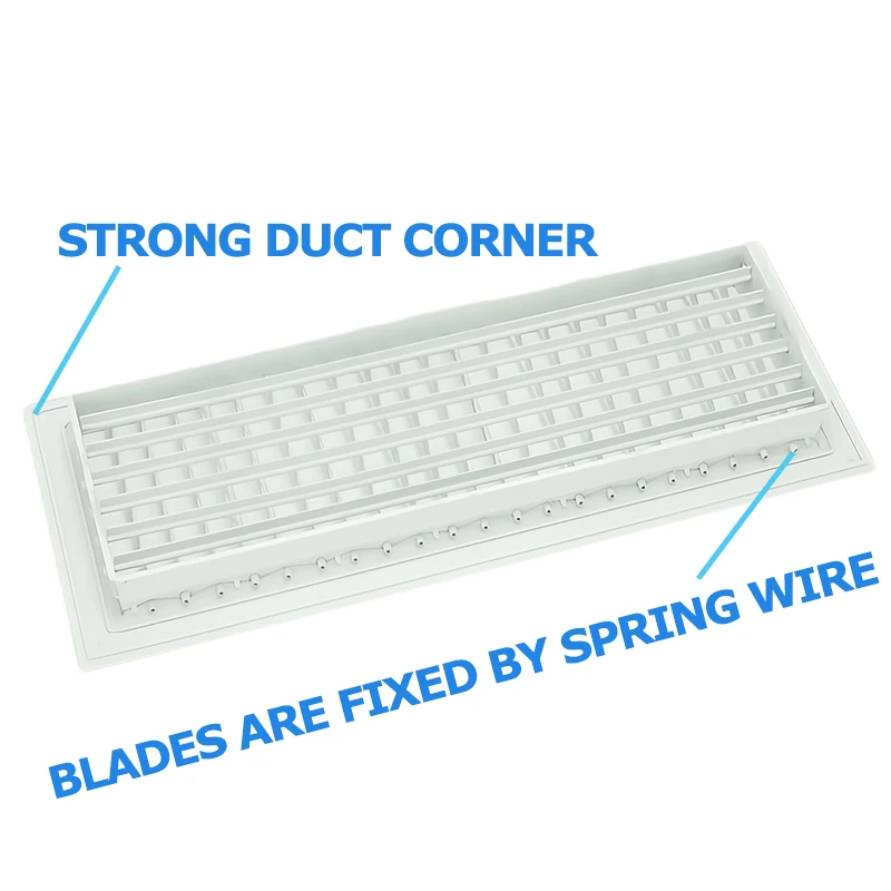 Double deflectors air grille adjustable aluminum modern air vent cover