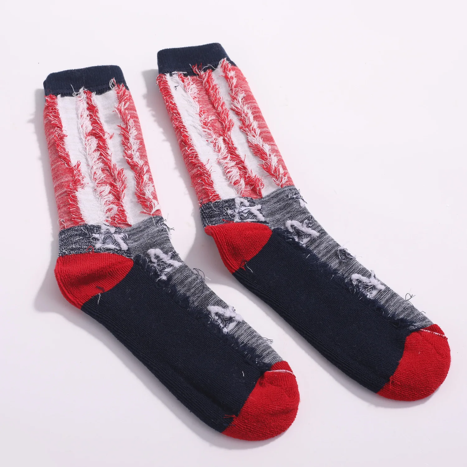 Wholesale Flag Gift Socks Funny Novelty Men Socks Unisex Crew Cotton Socks