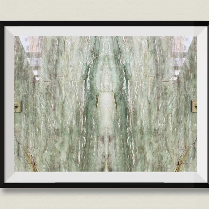 AST natural stone interior wall decoration tiles Gaya green marble big slab for home