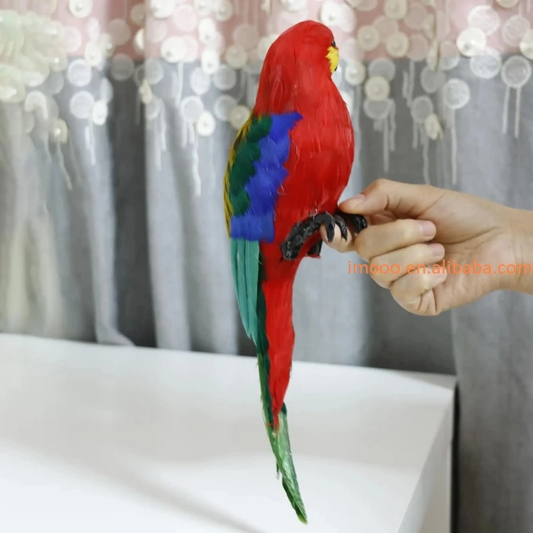 Factory Price Parrot Macaw Photography Props Birds Statue Large Simulation Parrot Statue for Landscape Ornaments Decor