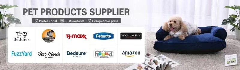 Luxury All Weather Dual Use Double Sided Plush Pet Beds & Accessories handmade Couch Fluffy Nest Large Rectangle Sofa Bed Dog