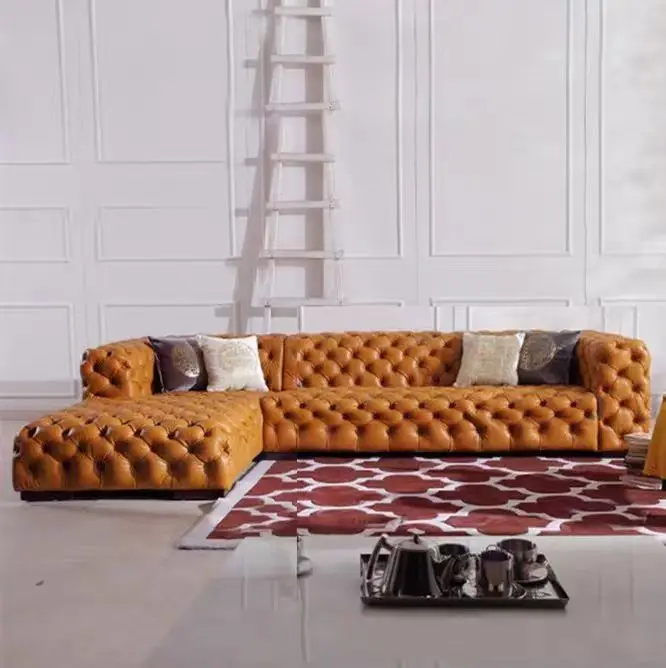 Commercial home furniture European style Multi-color sectional sofa set furniture sofa living room sofas