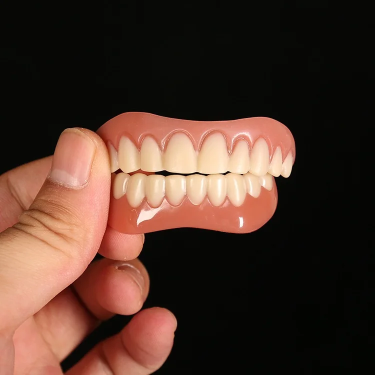 Universal Resin False Teeth Cover Simulation Braces Snap-On Denture Oral Dental Material Dedicated Veneers