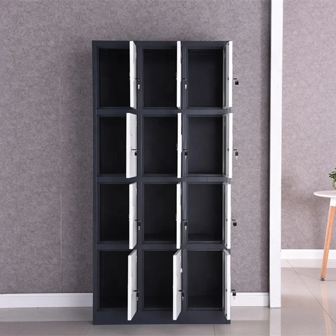 Черный металлический Школьный шкафчик в американском стиле для больших нагрузок