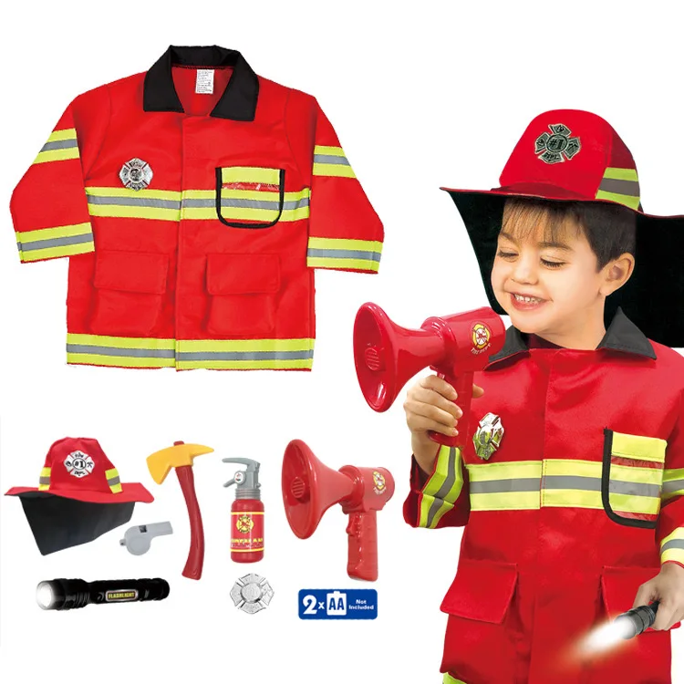 Hot Sale Boys Girls Dressing up Costumes Toddler Dressing up Construction Worker Firefighter roleplay for kids