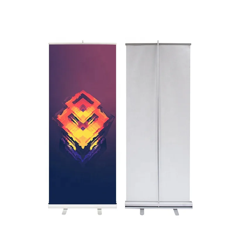 Custom Retractable Portable Backlight Film Banner Roll UP Banners Outdoor Advertising Equipment 80*200