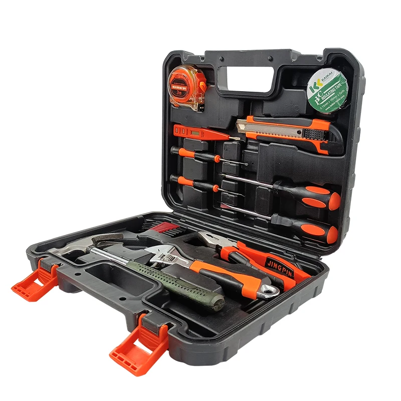 31-Piece Complete Multifunctional Household Tool Set Easy-to-Carry Combination Tool Box All Accessories Plastic Material OEM