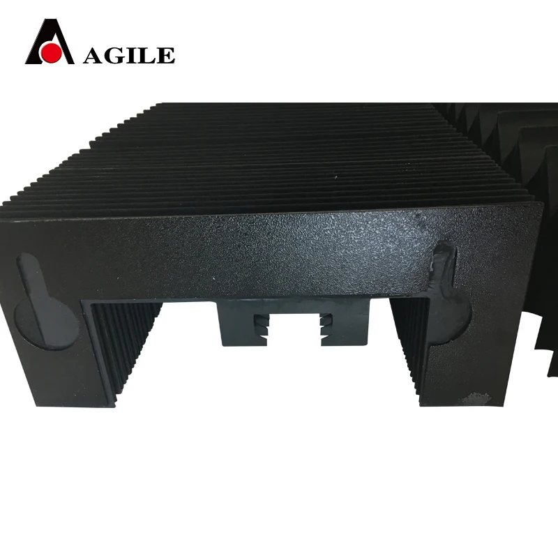 cnc nylon leather horizontal vertical flexible dust bellow cover