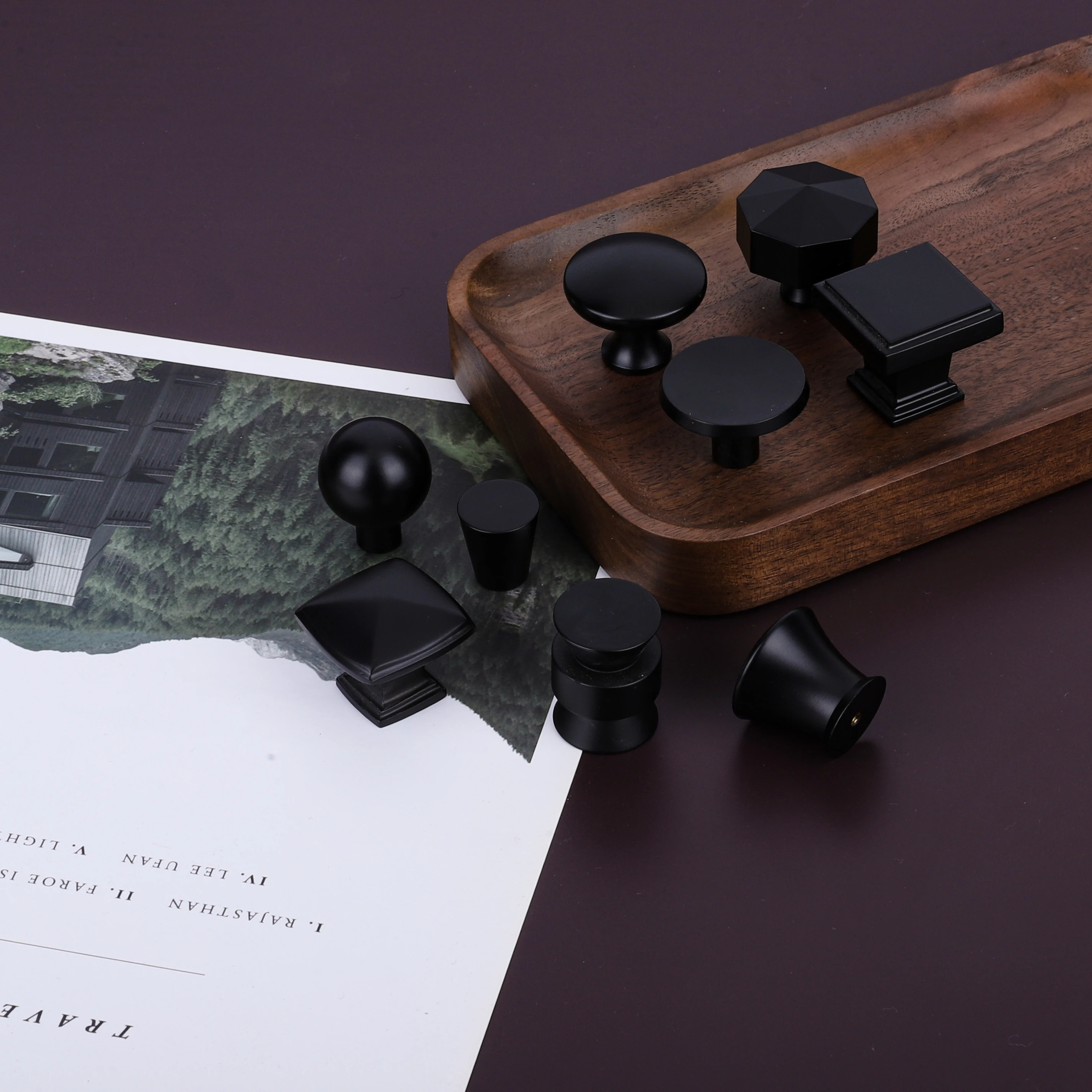 New Design Brushed Brass Drawer Pulls Furniture Hardware Handles And Knobs For Kitchen Cabinet