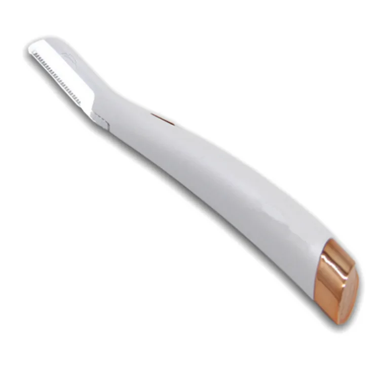 Manual White Abs and Stainless Steel Cutter Head Led Eyebrow Scraper