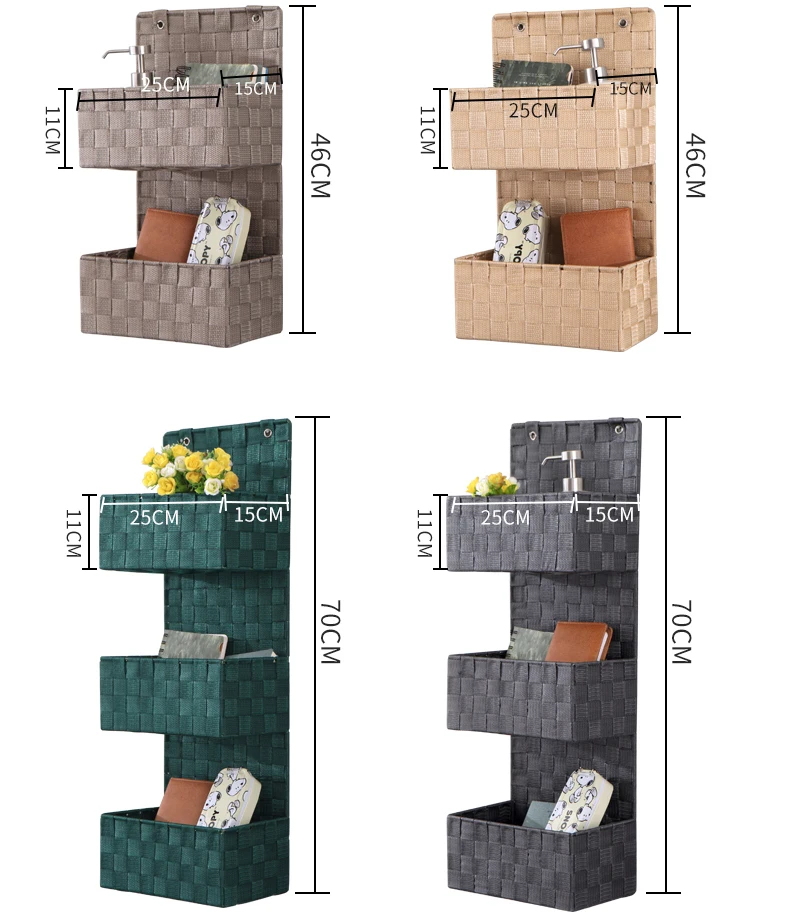 Best selling on Amazon in 2024 Bathroom organizing and  basket Wall mounted ribbon storage