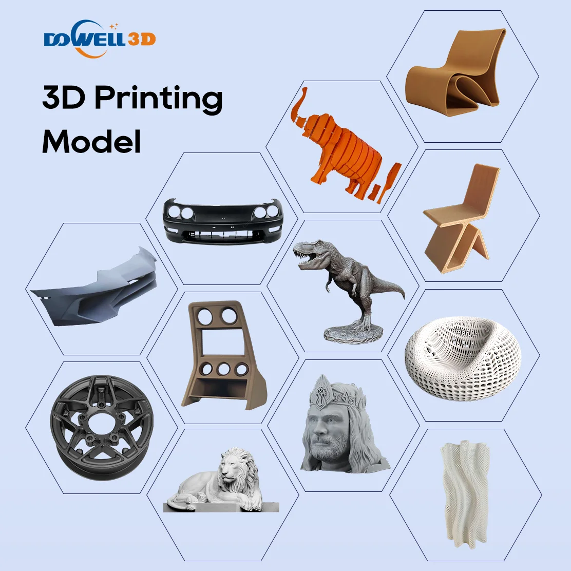 Dowell high speed 1000g/hour 1600mm 1000mm large format industrial 3d printing machine impresora 3d