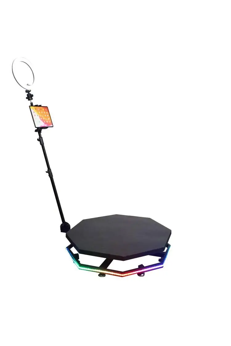 Automatic Manufacturer Portable  Spinning 360 Degree Photo Booth Kiosk Shell For Wedding Christmas Events