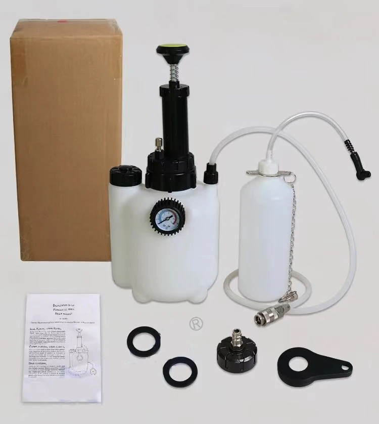 Manuel Brake & Clutch Bleeding Fluid Vacuum Pump Bleeder Brake Bleeder With Bleeder Bottle 3L+1L
