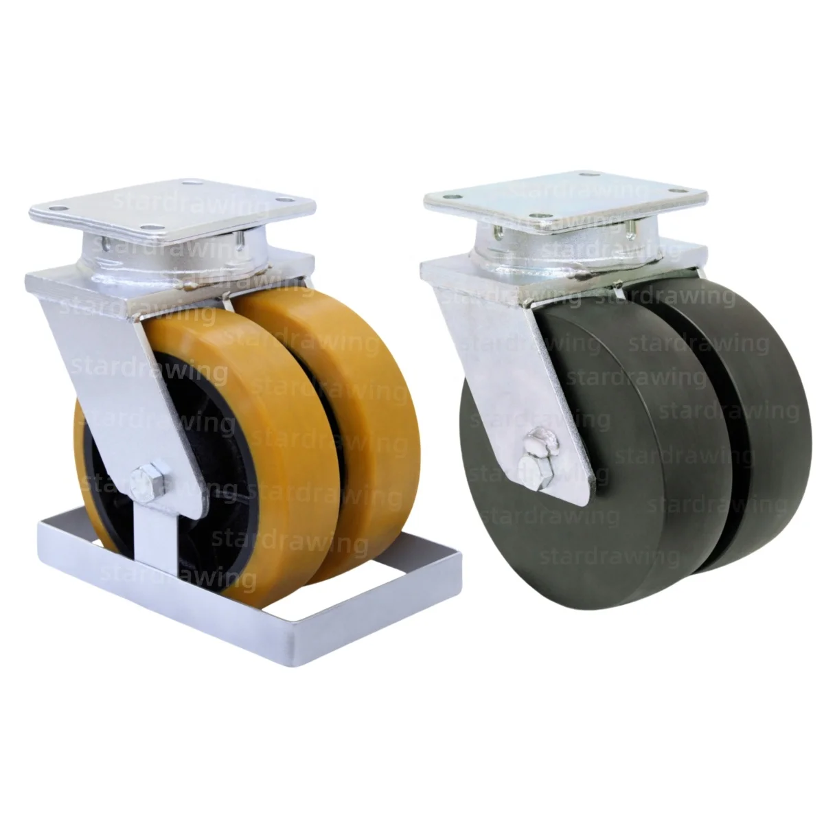 SS 6 8 10 12 16-дюймовые двухколесные сверхпрочные безколесные колесики