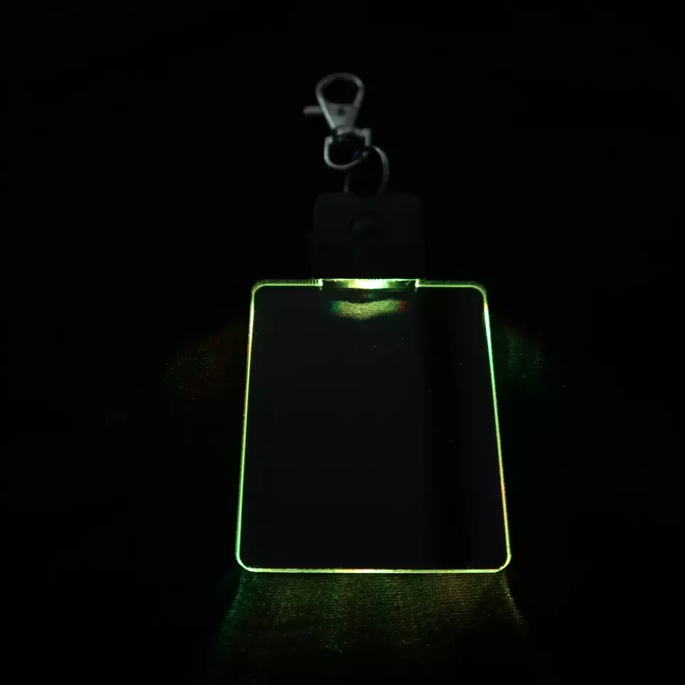 Акриловый брелок для ключей из нержавеющей стали