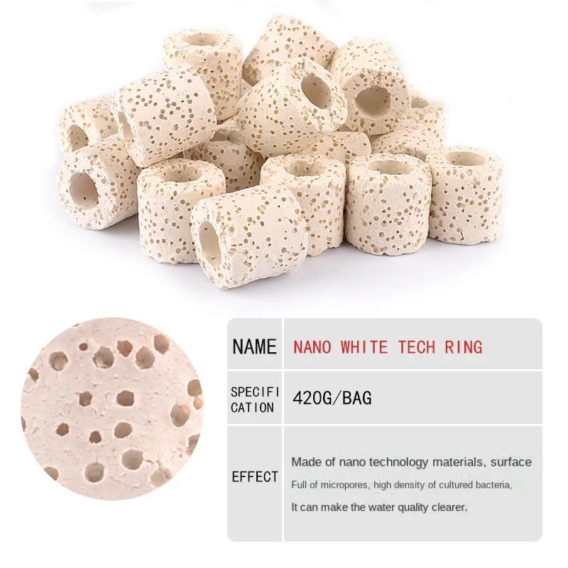 Bacteria house ceramic ring aquarium filter fish tank water purification stone filter material