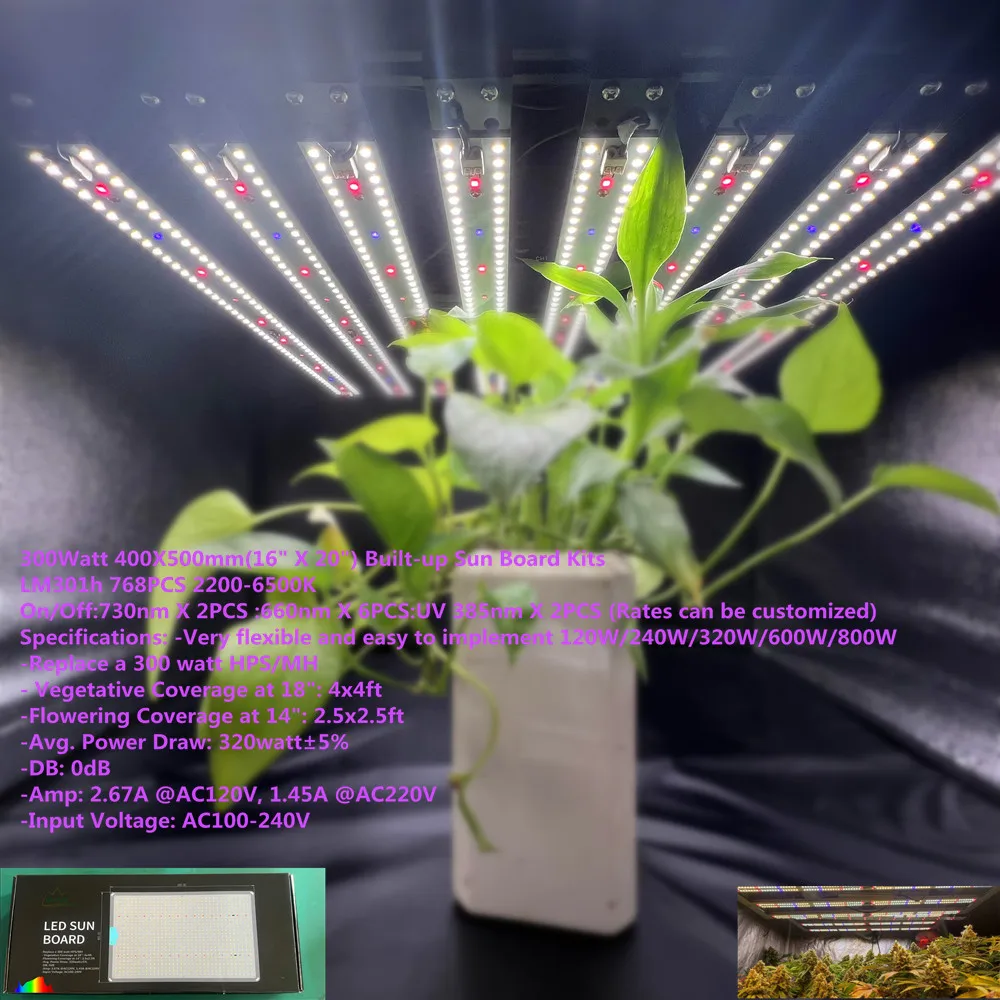 samsung lm301h evo lh351h Waterproof Full spectrum grow light kits For Strawberries and Fruits