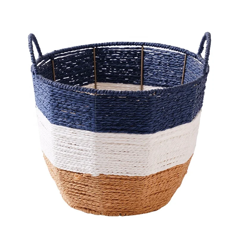 Rattan Basket Stackable Multipurpose Natural Organizer Bins Desktop Snacks Beige Or Brown Storage Basket