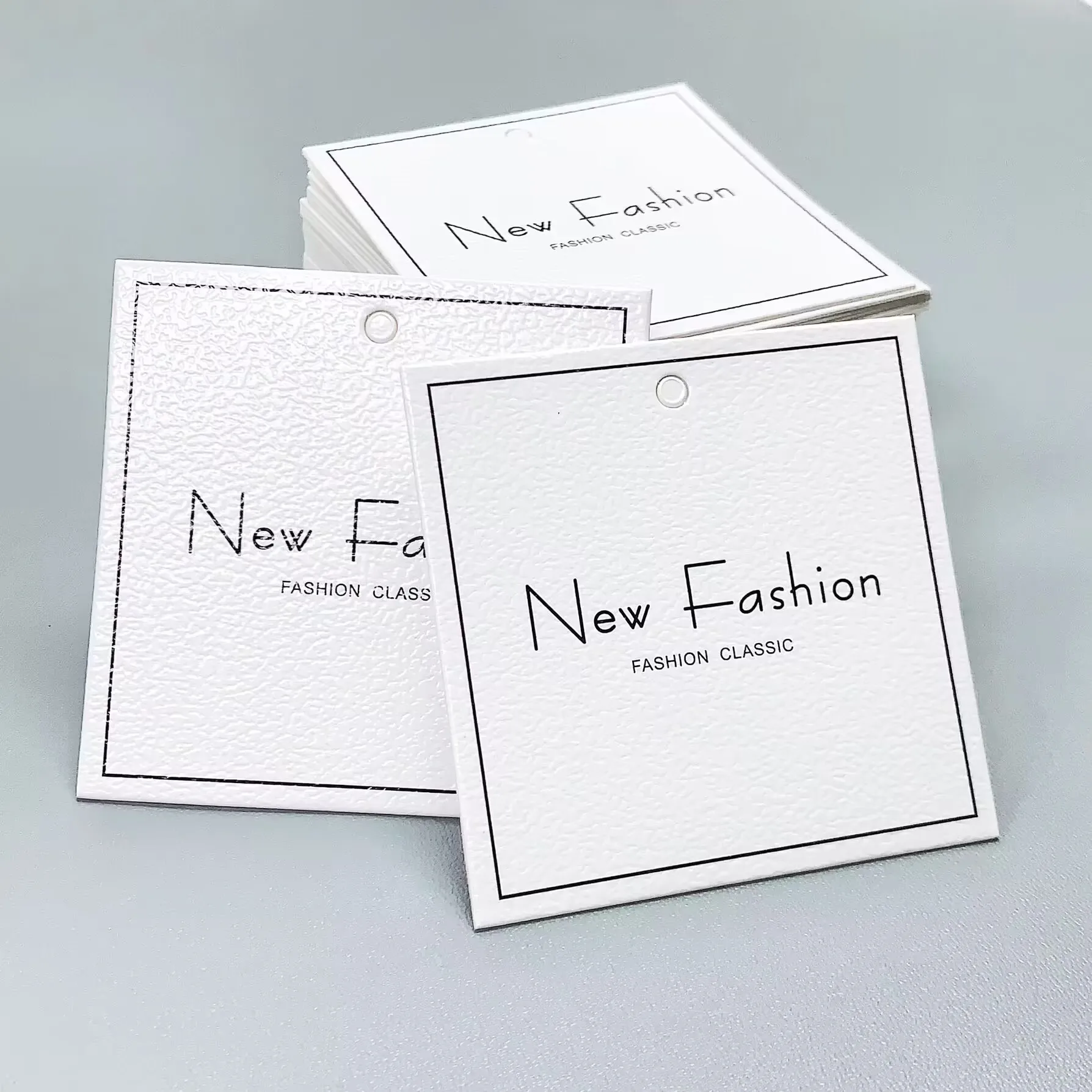 Eco--Friendly Custom Clothing Tags for Handmade Items Personalized High Quality Fashion Garment Labels Hang Tags with Logo