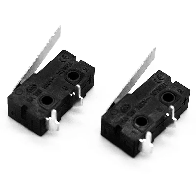 Высоковольтный ходовой выключатель KW12 5A 250 В, мини-выключатель, 2-контактный концевой микро-выключатель на изгиб