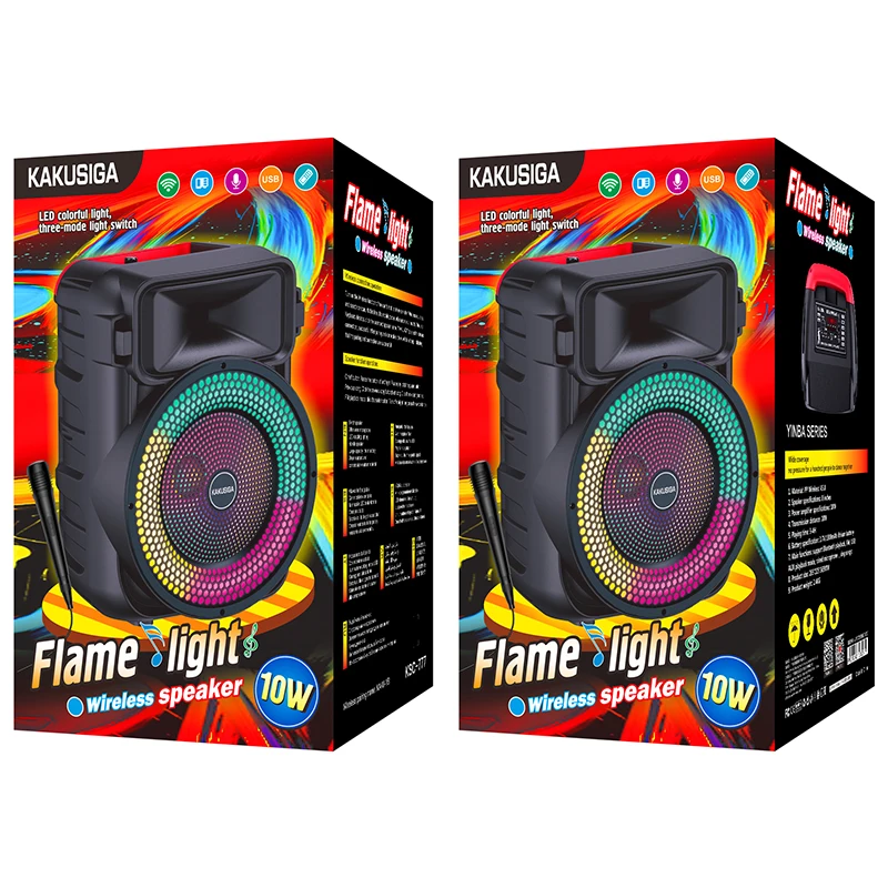 kakusiga&jokade  portable  convenient wireless outdoor Bt speaker party home KTV  audio stand speakers with Microphone