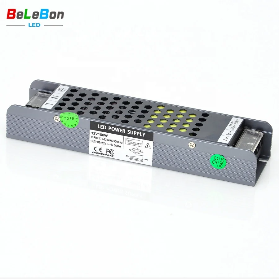 Input 110V 220V Output DC12V DC24V IP20 indoor IP67 outdoor Ultra thin LED Power Supply transformer for led strip module light