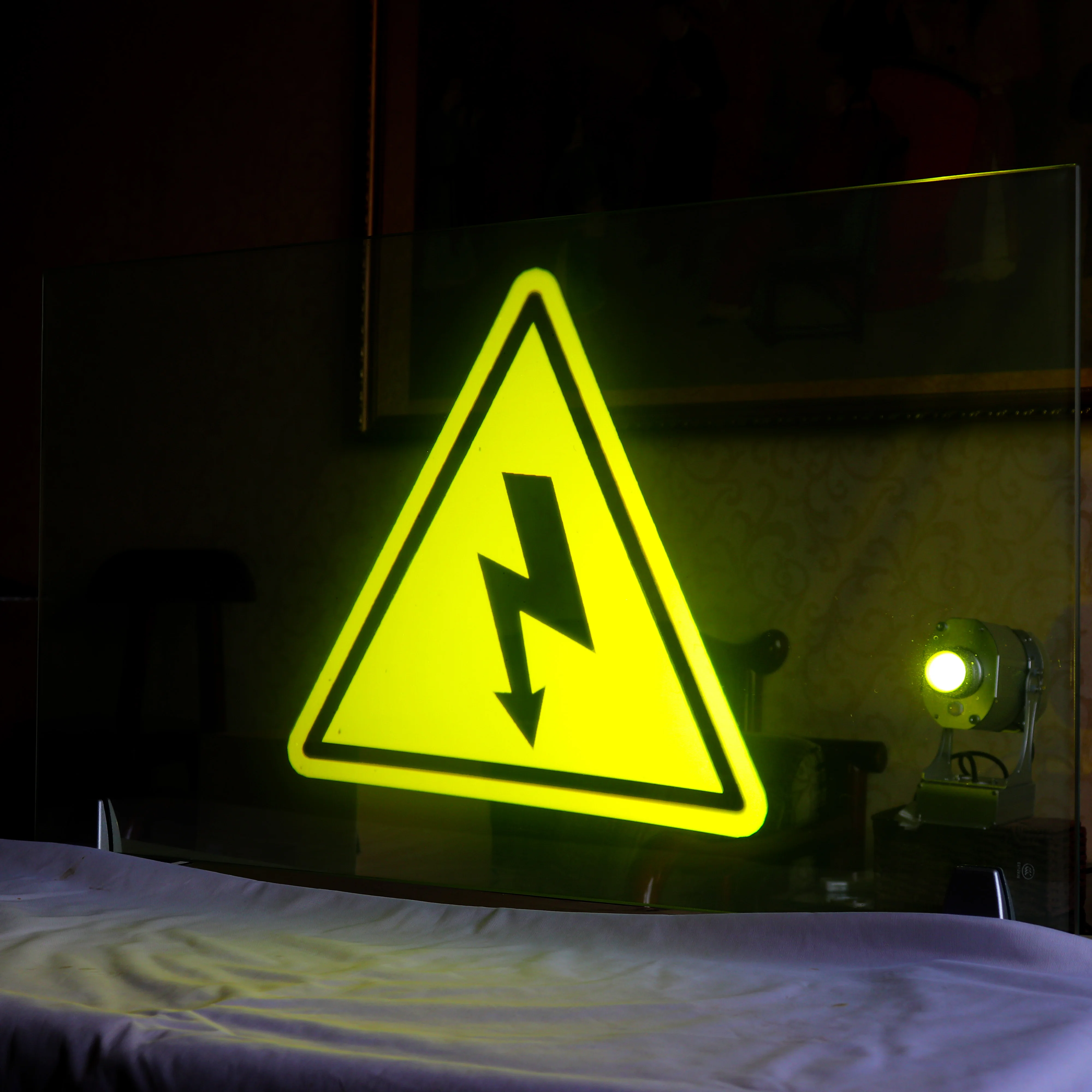 business sign custom led logo shop sign projector outdoor advertising