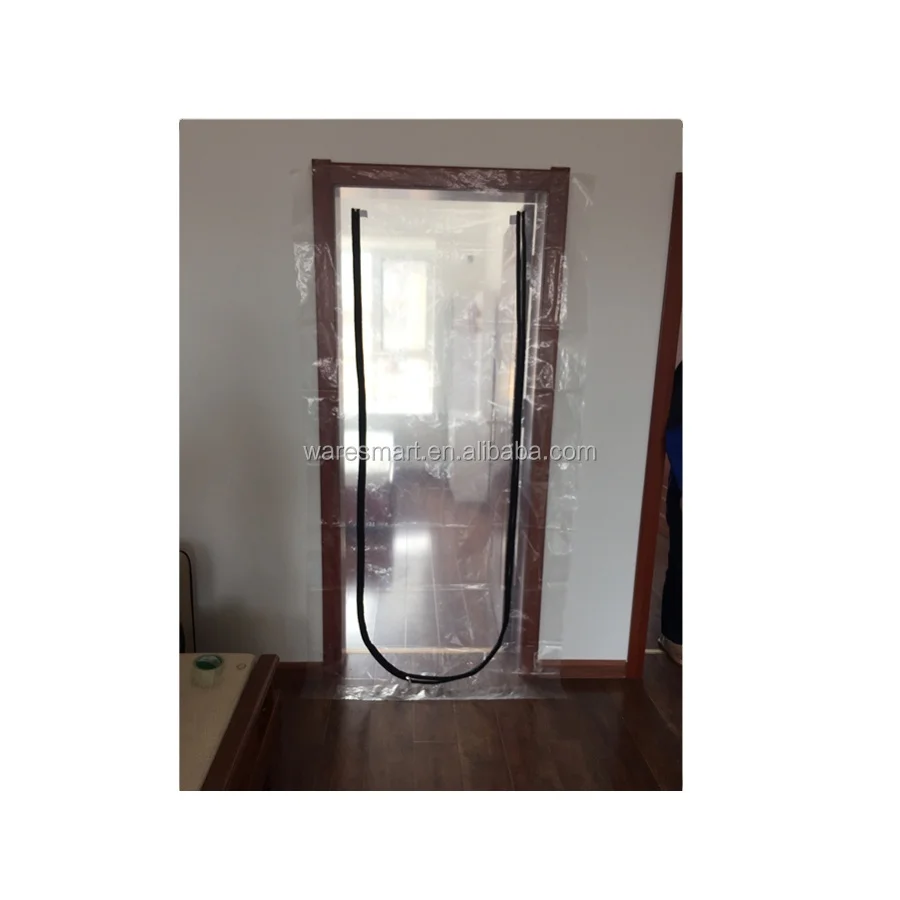 U shapeTransparent Plastic Zip door Zip Wall for decoration and painting
