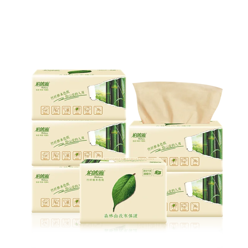 Small Quantity Wholesale Facial Tissue Paper Strong Absorbent Bamboo Tissue Paper