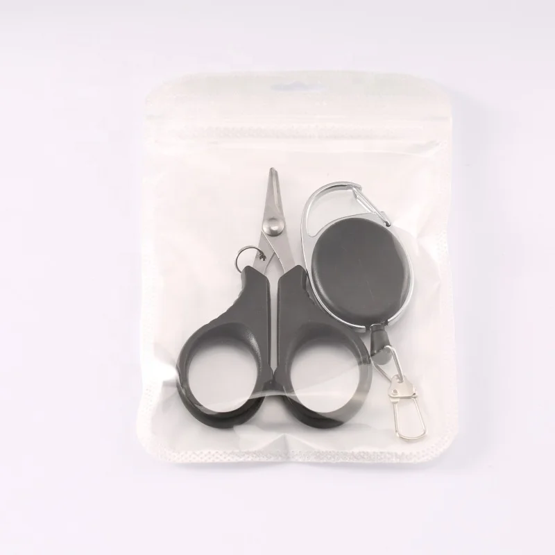 Fishing Scissors Portable Serrated Outdoor Mini Scissors With ABS Handle Stainless Steel Line Cutter Scissors Tools Shears