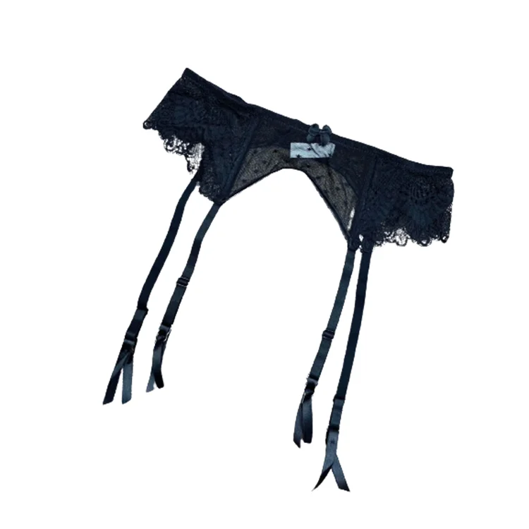 
European and American lace sexy women ultra-thin transparent garter belt clip 