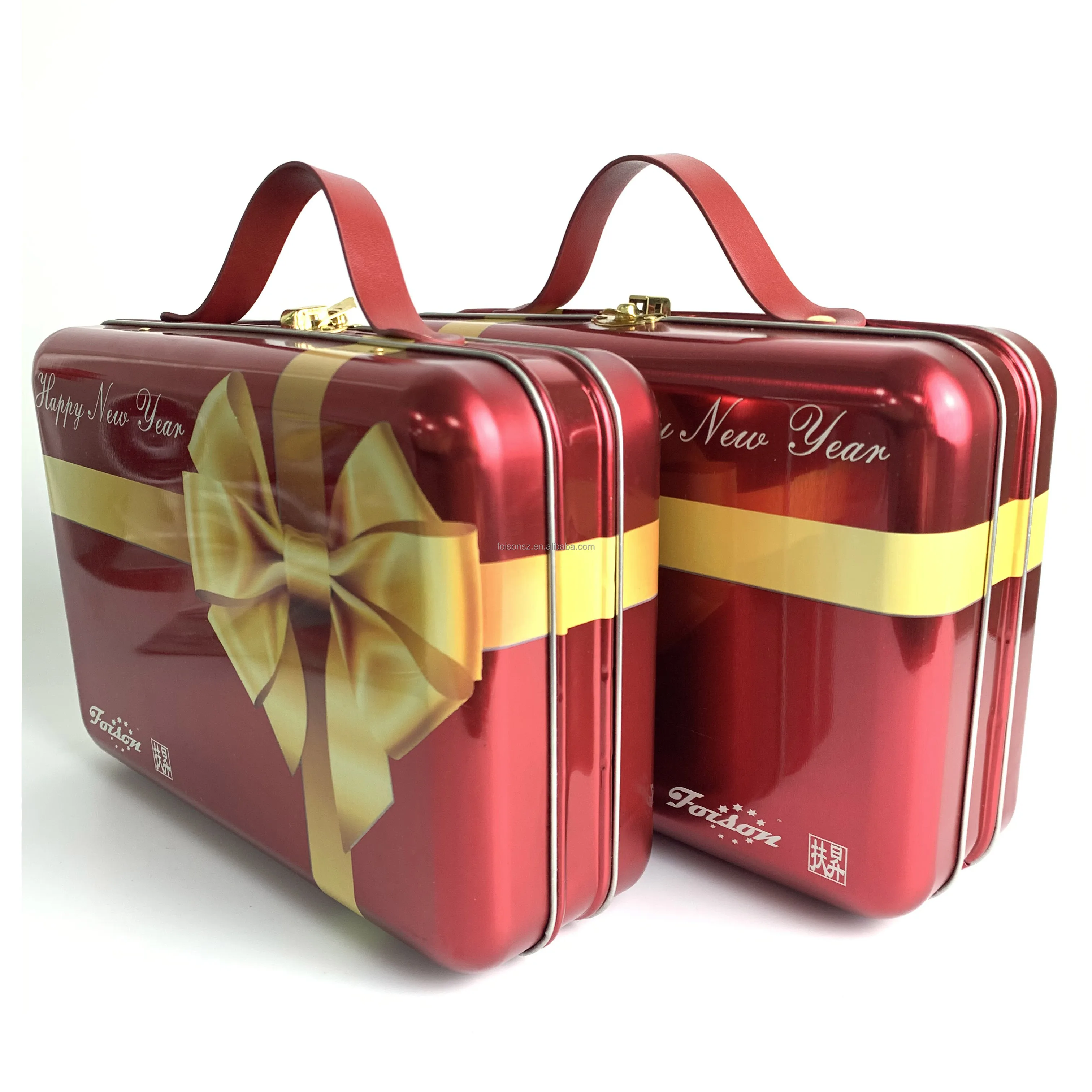 Custom  metal box with lock food grade biscuit tin boxes for toy food candy gift promotion package