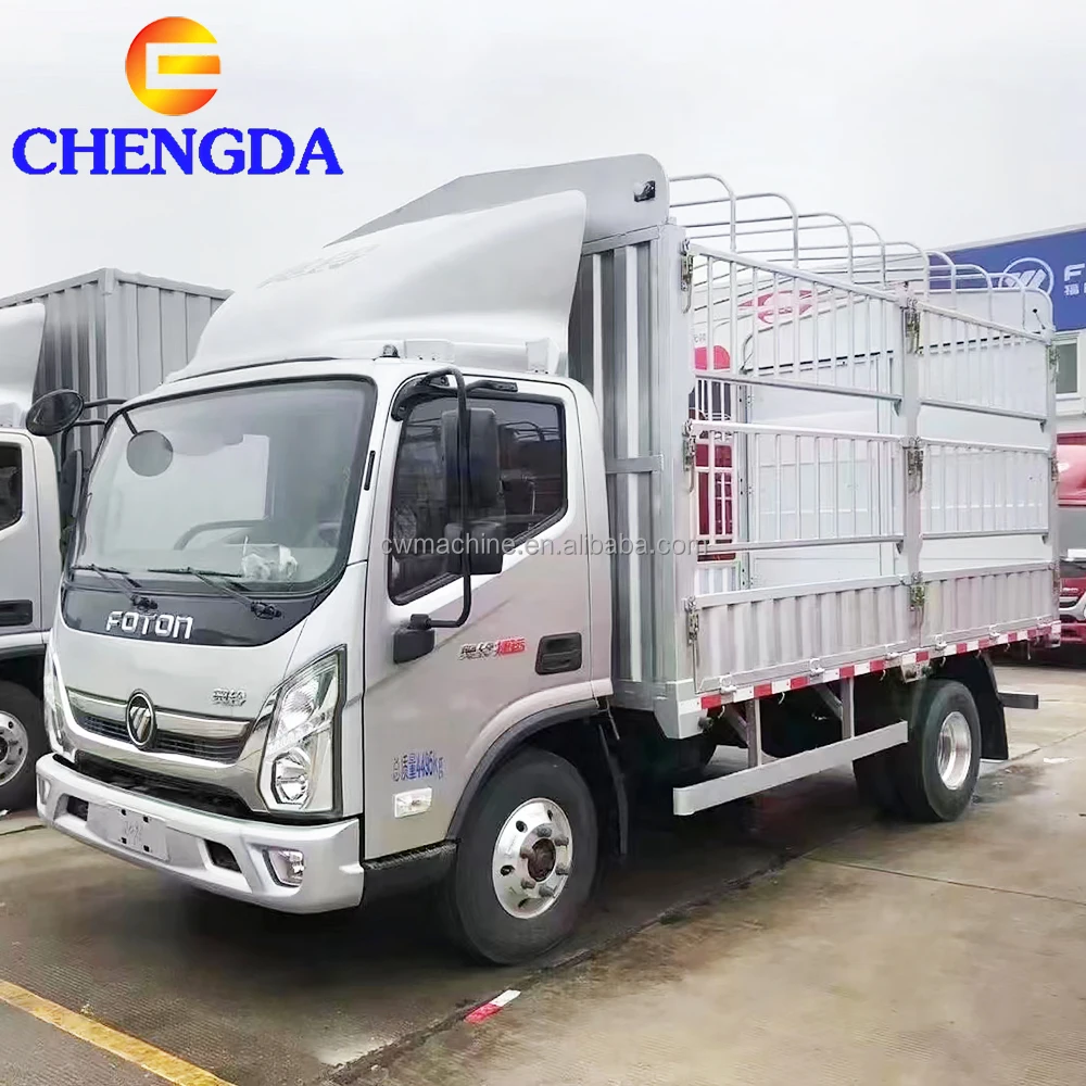 New 4*2 4*4 Diesel Electric 6 Wheels 5 6 8 10 Tons Foton Mini Light Fence Truck Cargo Trucks For Sale