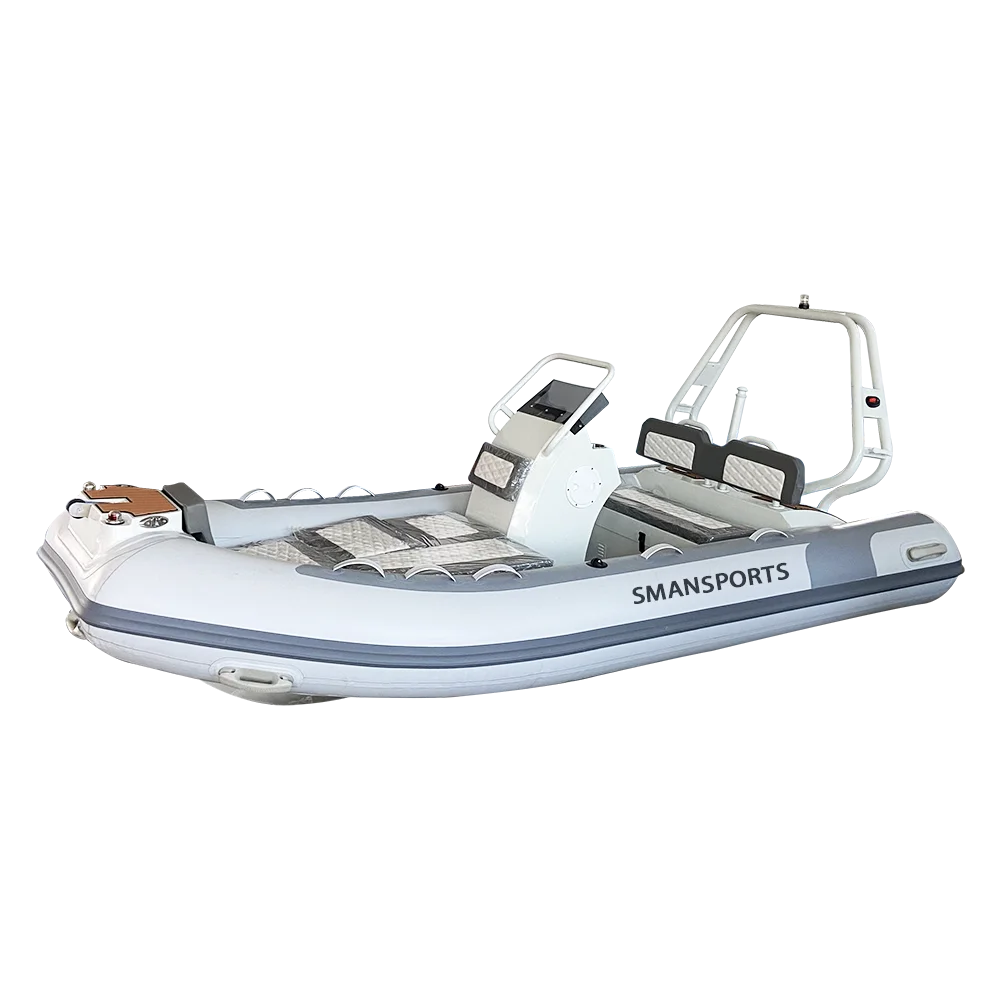 aluminum hull inflatable rhib boat DL390 13ft Luxury RIB sport boat
