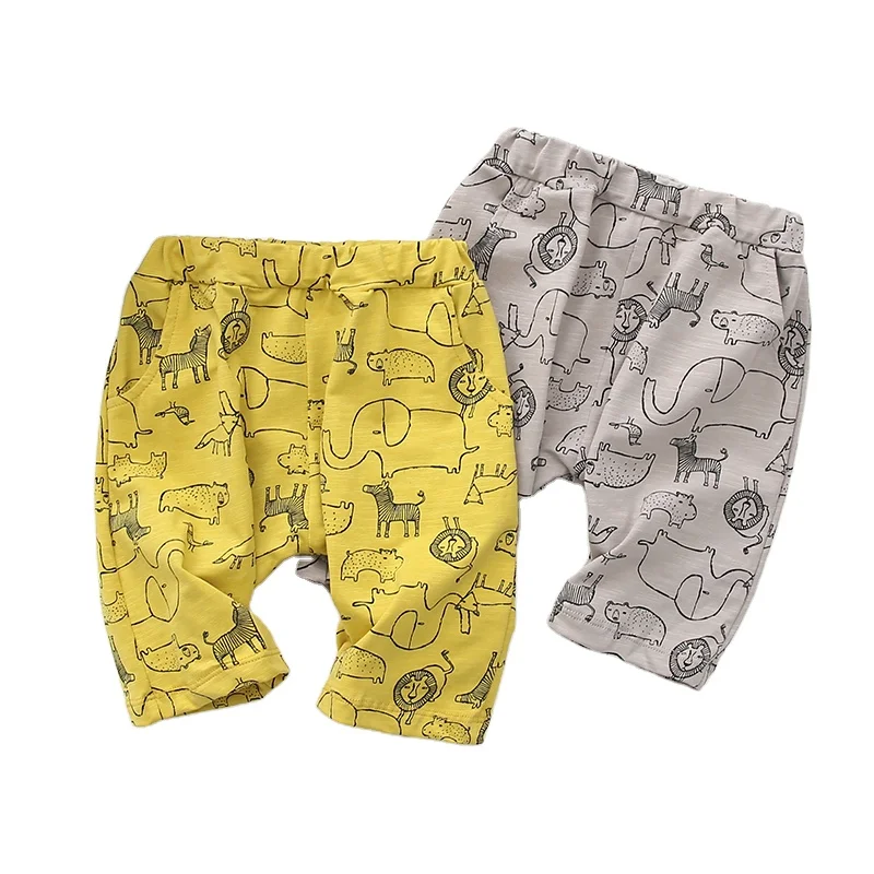 
Short Pants 2020 Kid Boy Casual Pants Baby Summer Cotton Animals Printing Clothing 