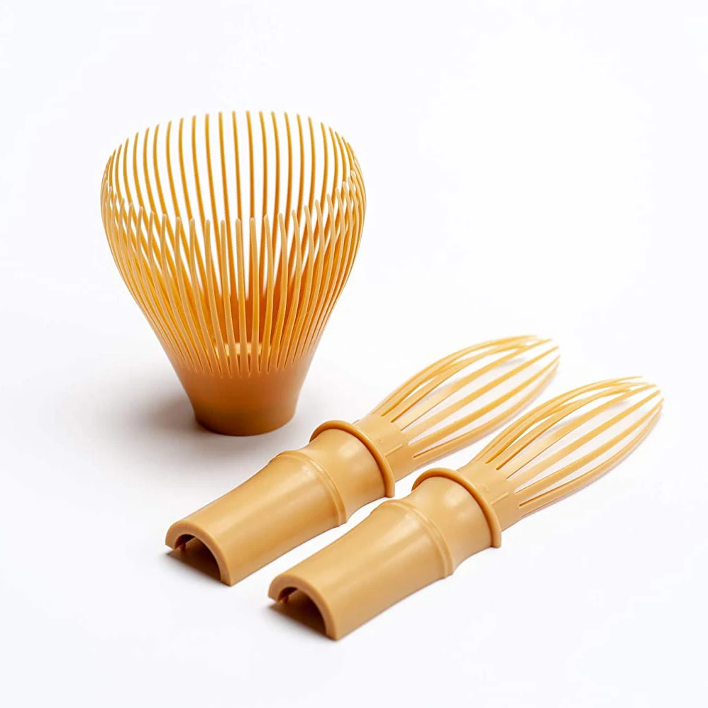 Factory Price Logo Custom Food Grade Plastic Chasen Matcha Whisk Resin