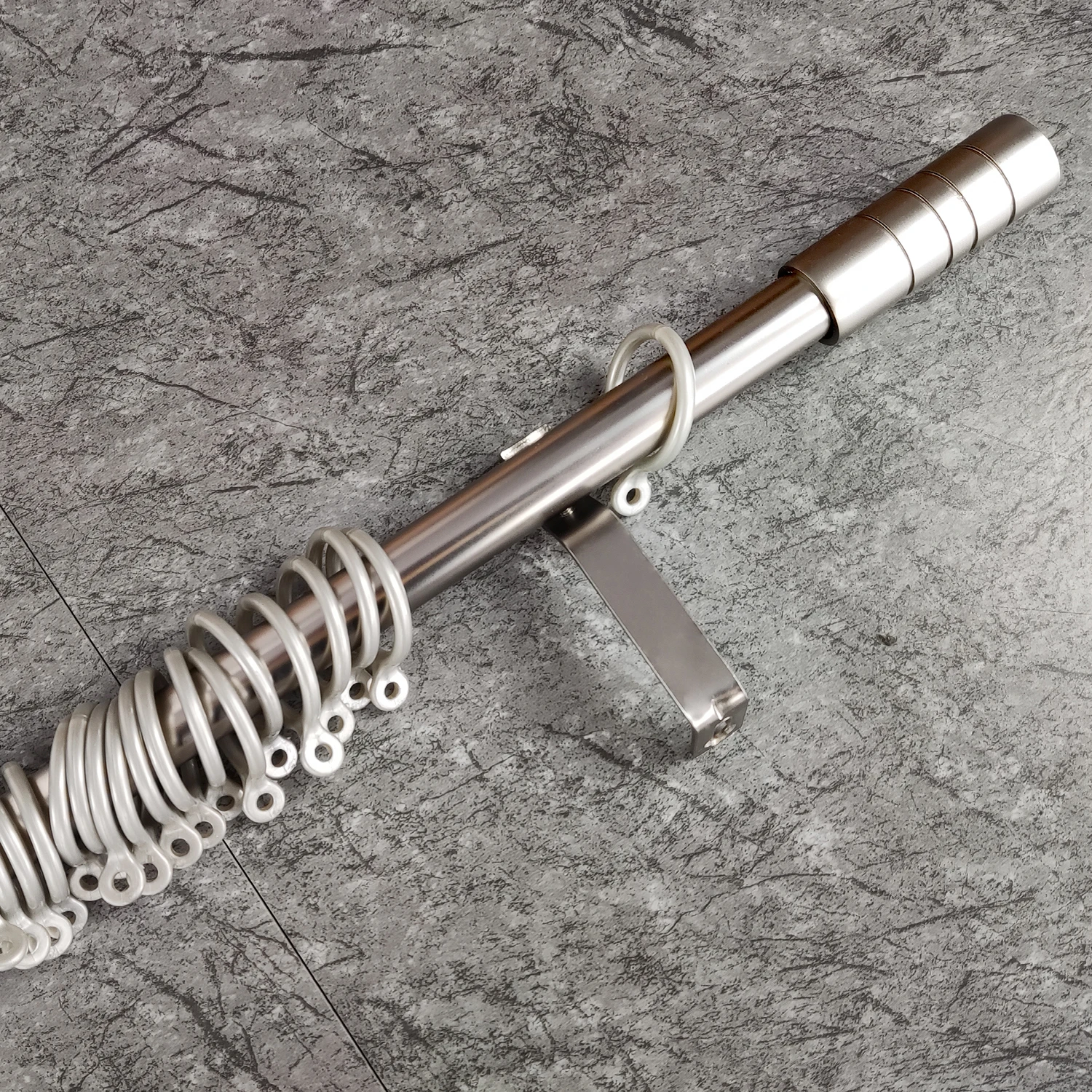 Hot Selling Simple And Modern Adjustable Extendable Stainless Steel Shower Bathroom Curtain Rod