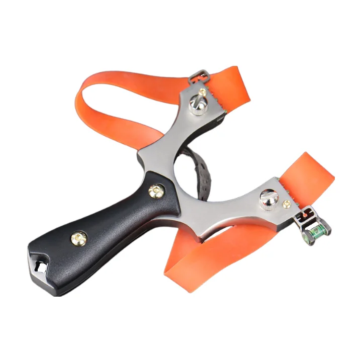 JW-136 Factory wholesale powerful metal slingshots outdoor quick installation rubber bands stainless steel slingshot