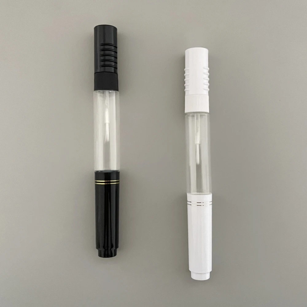 Customized Hot Design Scratch repair 2 in 1 Polish Painting Tool soft Squeeze bottle 12ml Nail Art Pen with Needle with Brush