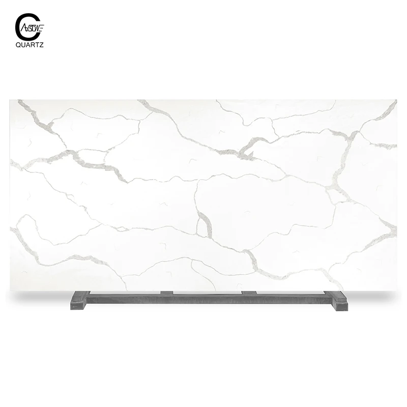 Заводские плиты CAXSTONE, каррарский кварцевый камень, оптовая продажа, большая кварцевая плита, 93% натуральный белый
