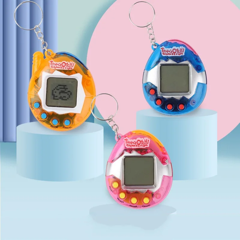 Electronic Pets Keychain Toys 90S Nostalgic 168 Pets in One Virtual Cyber Christmas Pet Toy Kering Gift Toys for Kid