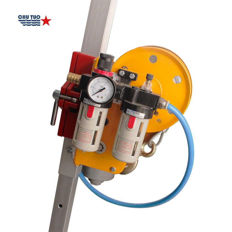 Marine Fire fighting Use IMPA 590609 Aluminum Air Driven Casualty Winch Pneumatic Tripod Casualty Winches