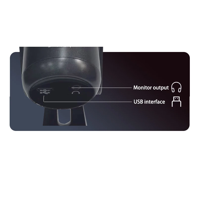 W-900Metal gaming microphones  studio podcast microphone professional usb desktop microphone