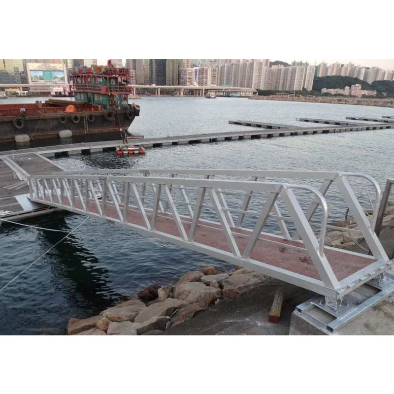 Marine Gangway Ladder High Quality Aluminium Frame Jetty Gangway With Ramp