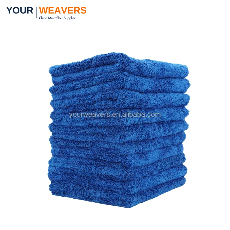 High Quality Microfiber Towel Car 500gsm 16x16in Super Soft Microfiber Car Cleaning Cloth Polishing bull off wax Detailing Towel